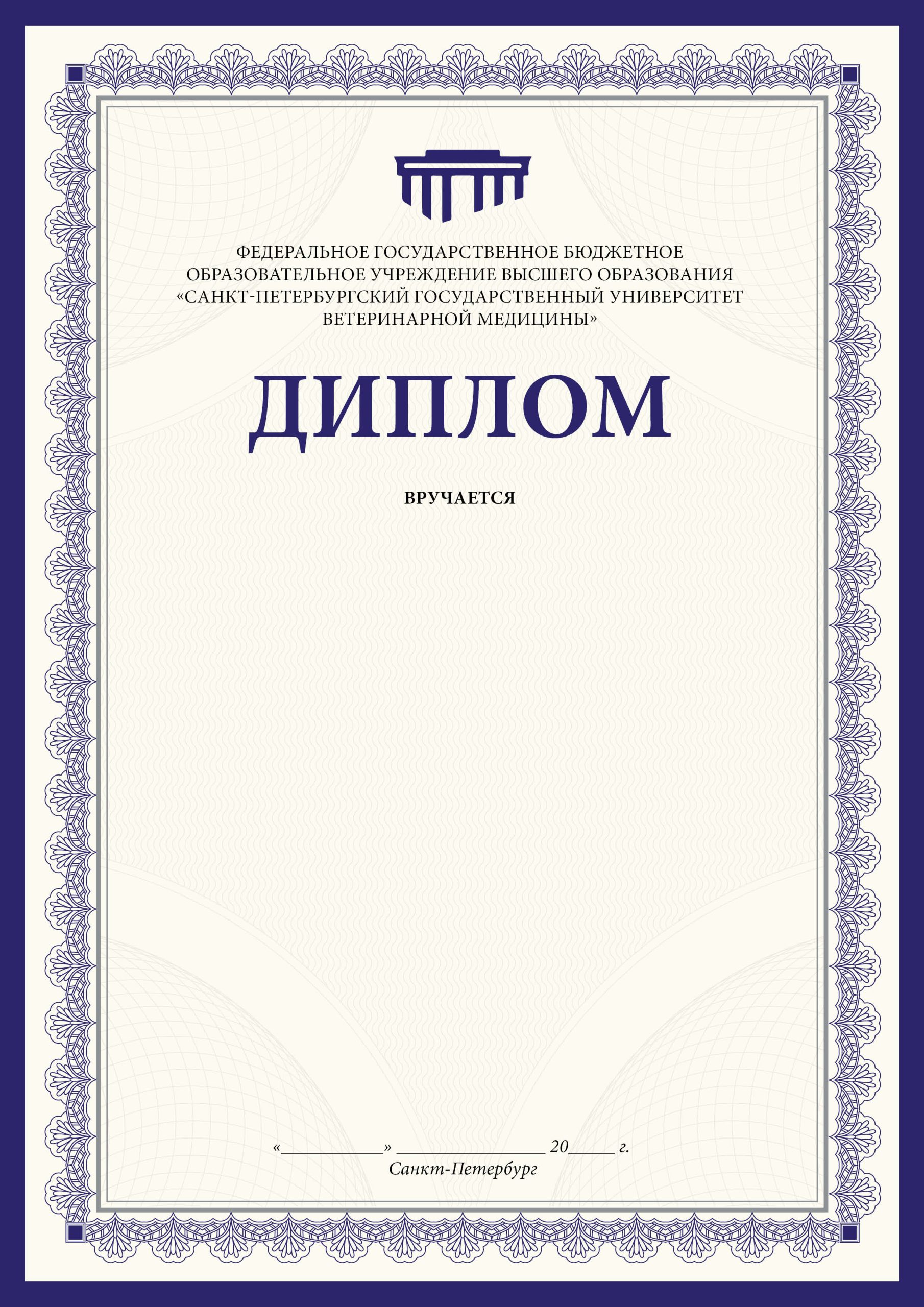 Шаблон диплома